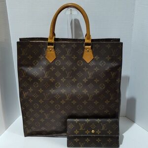 Louis Vuitton Monogram Sac Plat and International Wallet